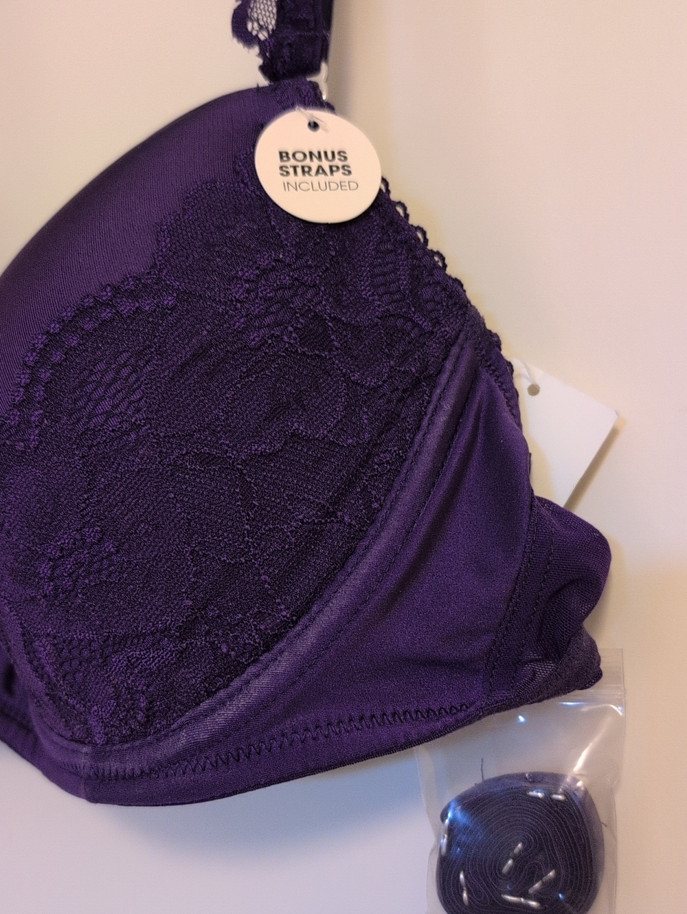NWT Candie’s Intimates Gradual Lift Push-Up Bra - Convertible Purple - Picture 2 of 8